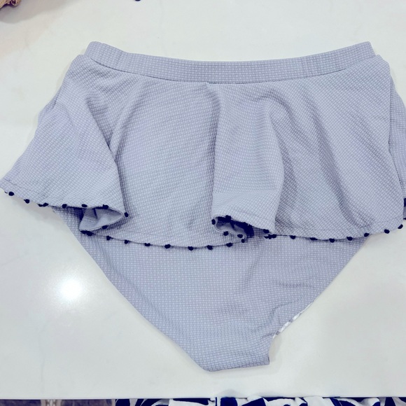 Marysia French Gramercy Peplum Bottoms Grey Swim Size Small NWOT - Picture 2 of 3